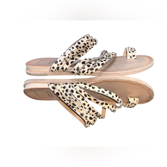 Dolce Vita Nelly Cheetah Calf Hair Slide Sandal Size 8.5 - Picture 4 of 5
